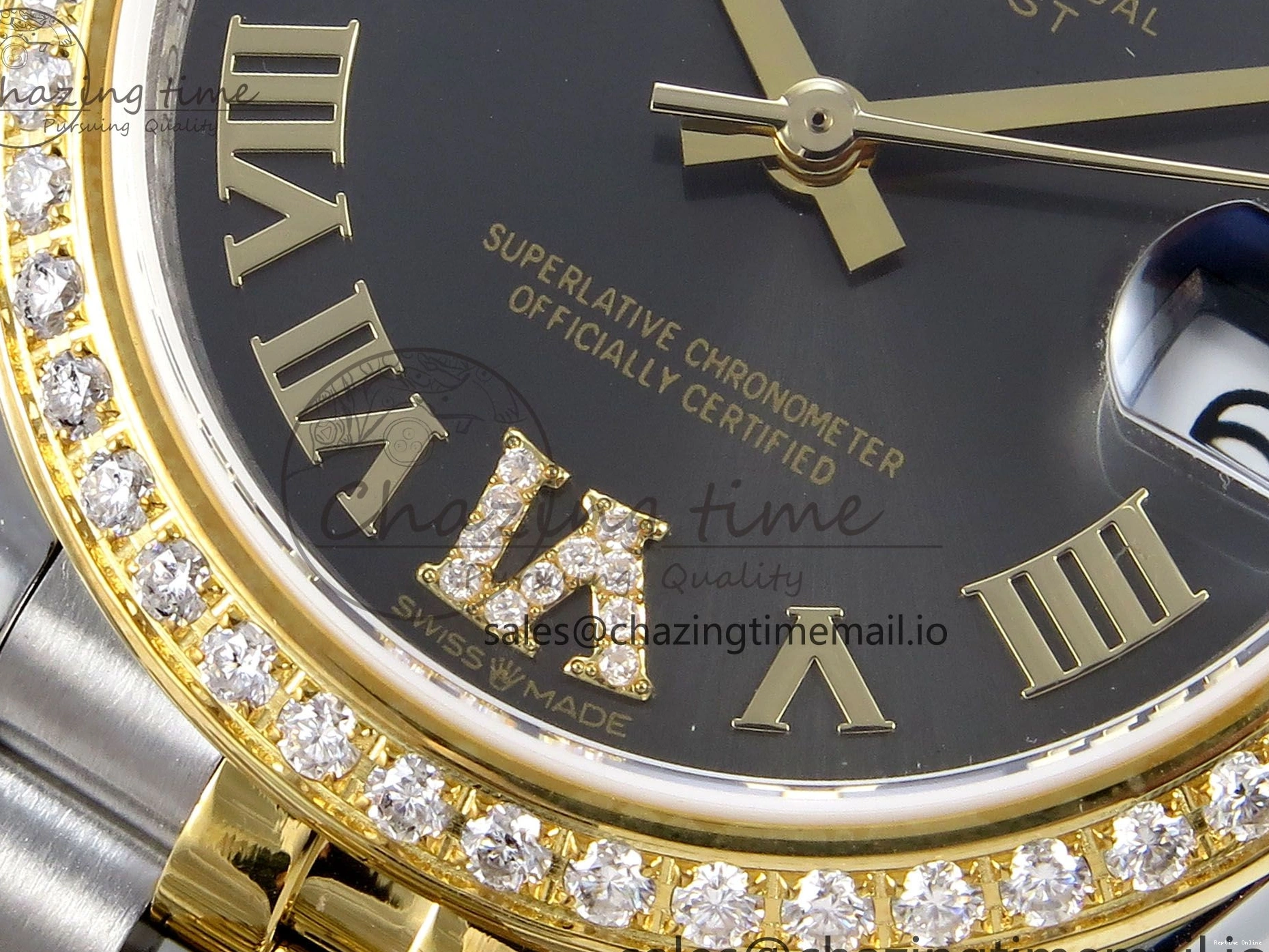 0513 Attractive DateJust 31 278383RBR JARF 1:1 Best Edition 904L Steel Gray Roman Diamonds Dial on SS YG Jubilee Bracelet HZ 880